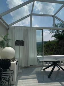 Tente de patio d'exposition de mariage en verre résistant d'extérieur 20x20 40x20 20x40 grand blanc - Product Image 3