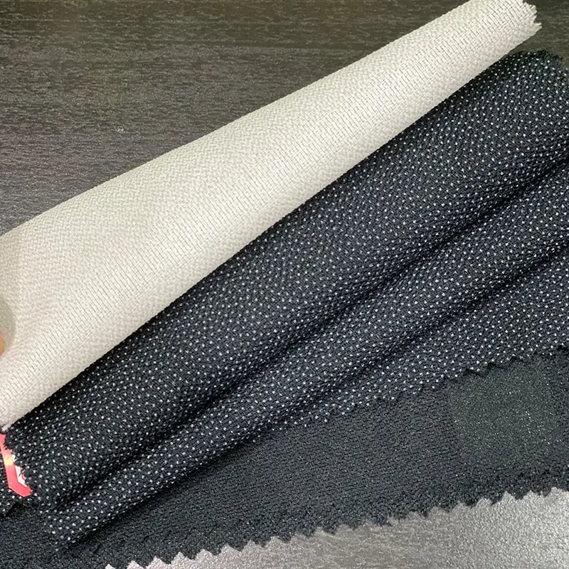 100 Polyester 껌 stay Plain 짠 융합 interlining 대 한 패션 garment Fabric