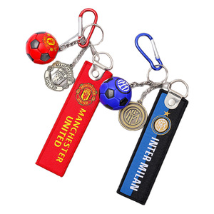 Ensemble de porte-clés mignons avec logo d'équipe de football pour Madrid, Inter Milan, <span class=keywords><strong>Chelsea</strong></span>, Al-Nassr et AC Milan - Breloque de sac en plastique - Product Image 5