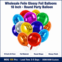 Ballons décoratifs en aluminium et film polyester de 18 pouces pour Noël, anniversaires, fêtes et événements – Vente en gros