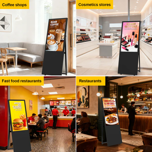 Affichage numérique d'intérieur de 32 pouces, écran publicitaire <span class=keywords><strong>sur</strong></span> pied, <span class=keywords><strong>Android</strong></span> 11, haute luminosité, pour la promotion en centre commercial et en magasin - Product Image 6