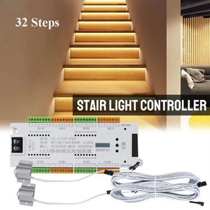 V2 <span class=keywords><strong>SETP</strong></span> led avec lumière d'escalier, canal DC DC12v/24v gradateur 400w RGBw module gradateur de lumière contrôleur led - Product Image 2