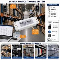 Etiqueta de Código de Barras con Pantalla LCD de 2.4GHz, Pantalla de 1.8 Pulgadas, 100m, Acústico-Óptica, Batería Reemplazable, para Gestión de Inventario de Almacén