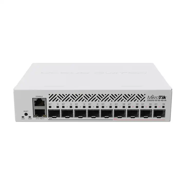 New Mikrotik CRS310-1G-5S-4S+IN Cloud Router Switch 800MHz 5xSFP 4xSFP+ With Good Price