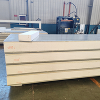 50mm 75mm 100mm 150mm Panneau mural isolé Sandwich Pu Pir Panneau de mousse isolante Panneau de mousse de polyuréthane