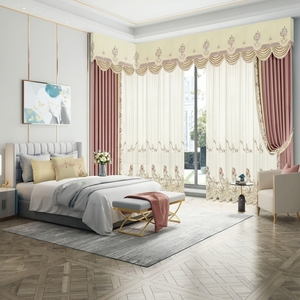 Tende Rosa di Alta Qualità su Misura Yun Zhu, Prezzo di Fabbrica, Supporto Progetti, Drappeggi su Misura per Arredamento Camera da Letto Coordinato - Product Image 2
