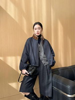Veste courte parka à col en fourrure de vison, utilisable des deux côtés, avec doublure intérieure en fourrure de vison, pour l'hiver