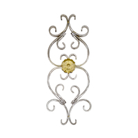 Ru es de marque en acier inoxydable, chariot de balcon en acier inoxydable, design de grille de fenêtre ronde, design de porte et de porte fleur