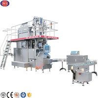 Machine à emballer complète de jus de lait UHT Machine de remplissage aseptique multifonctionnelle de carton de brique