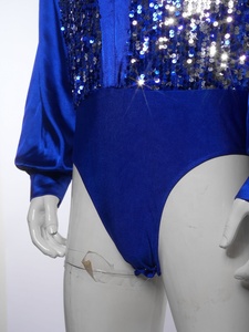Traje de Gimnasia y Danza para Hombre, Leotardo de Ballet Latino con Mangas Largas y Botones en la Entrepierna, Ropa de Danza para Entrenamiento y Actuaciones en Escenario - Product Image 4