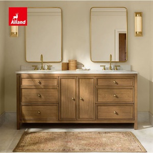 Ensemble <span class=keywords><strong>de</strong></span> meuble-lavabo <span class=keywords><strong>de</strong></span> <span class=keywords><strong>salle</strong></span> <span class=keywords><strong>de</strong></span> <span class=keywords><strong>bain</strong></span> en bois massif <span class=keywords><strong>de</strong></span> luxe avec vasque intégrée, meuble <span class=keywords><strong>de</strong></span> <span class=keywords><strong>rangement</strong></span> moderne en chêne pour <span class=keywords><strong>salle</strong></span> <span class=keywords><strong>de</strong></span> <span class=keywords><strong>bain</strong></span> - Product Image 1
