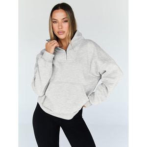 2025 Y2K Trendy Daily Queen <b>Oversized</b> <b>Hoodies</b> Comfortable Quarter Half Zip Pullover Sweatshirts for Fall Outfits Winter Clothes - Product Image 4