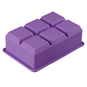 Moules à glaçons en silicone avec 6 cavités, grands glaçons carrés, pour cocktails, glaçons en cubes géants pour <span class=keywords><strong>whisky</strong></span> - Product Image 5