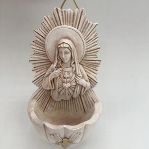 Caja de Llaves Navideña KOMI con Diseño de Jesús y María, Artesanía de Resina, Escultura de María, Decoración del Hogar, Arte Religioso para Colgar en la Pared, Regalo Artesanal - Product Image 4
