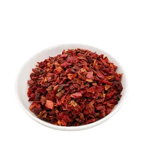 Top quality paprika Steam treatment dehydrated dried red bell pepper flakes