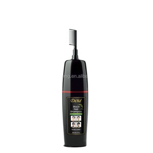 Crème colorante pour cheveux noirs naturelle et rapide, peigne applicateur, sans peroxyde, sans ammoniaque, couleur vibrante en 5 minutes, couvre les cheveux gris - Product Image 2