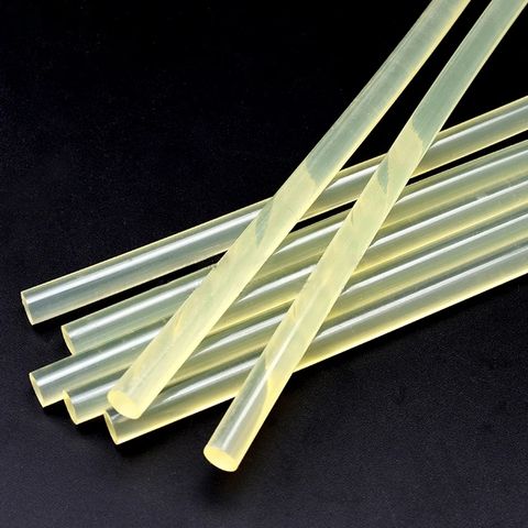 Transparent 11mm Hot Melt Glue Stick Thin Silicone Bars for Crafts and DIY Bonded with Rubber