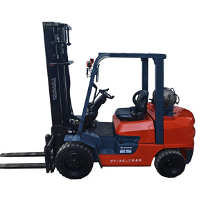Used for FD25 Forklift 2.5 Ton LPG High Efficiency Orange Excellent Condition Hydraulic <b>Side</b> Shifter Solid Tire Pallet Truck - Product Image 1