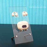 Stand Display Headset Bluetooth Akrilik Solid Transparan untuk Toko Retail dengan Warna yang Dapat Disesuaikan