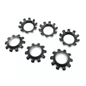 Lot de 10 pièces/sac, Vis coniques anti-desserrage à dents externes en acier inoxydable 304 / acier au carbone, simples/noires, M3 M5 M6 - Product Image 4
