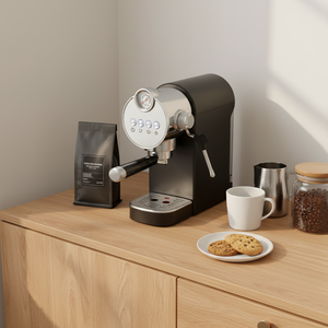 Cafetera Eléctrica Semiautomática de 220 V para Uso Doméstico y Hotelero, Función de Pre-infusión, Carcasa de Plástico, 20 Bares de Presión, <span class=keywords><strong>Espresso</strong></span> - Product Image 1