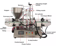 Machine de remplissage automatique de bureau à double tête à piston pour miel, confiture et sauce