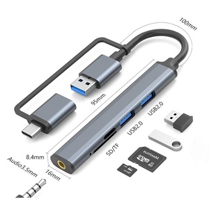 <span class=keywords><strong>Usb</strong></span>-<span class=keywords><strong>C</strong></span> Hub <span class=keywords><strong>USB</strong></span> <span class=keywords><strong>C</strong></span> a <span class=keywords><strong>USB</strong></span> 3,0, 2,0 y <span class=keywords><strong>USB</strong></span> <span class=keywords><strong>C</strong></span> Hub Tipo <span class=keywords><strong>C</strong></span> Dual 5/7/8 en 1 para <span class=keywords><strong>MacBook</strong></span> <span class=keywords><strong>Pro</strong></span> y ChromeBook y XPS y Samsung y más - Product Image 1