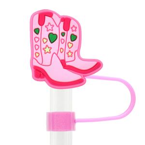 Adorno de Plástico Rosa de 10mm para Pajitas, Personalizado, Creativo, Decorativo para Fiestas, con Cubierta Antipolvo, Diseño de Sombrero de Paja, Superventas - Product Image 6