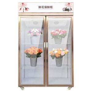 2022 Flowers Công Suất Cao Bảo Quản <span class=keywords><strong>2</strong></span> Cửa Hiển Thị Tủ Lạnh Tủ Lạnh Trưng Bày - Product Image 6
