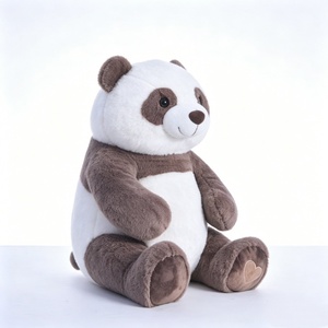 Customized <b>Panda</b> stuffed animal, Brown <b>panda</b> plush, Sitting <b>panda</b> plushie, Cute <b>panda</b> stuffed <b>toy</b> - Product Image 2