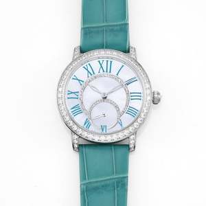 Montre de plongée mécanique de luxe haut de gamme pour femme avec alarme, bracelet en acier inoxydable, chronographe et diamants - Product Image 3