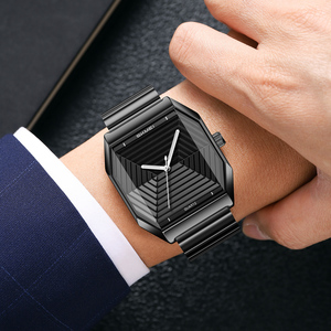 Nuevo reloj de cuarzo para hombre con esfera texturizada, cristal de alta calidad, resistente al agua 3ATM, de acero inoxidable, personalizado, de lujo. - Product Image 3