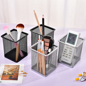 ที่ใส่ปากกาแบบตาข่ายโลหะทรงกลมสำหรับจัดเก็บบนโต๊ะทำงาน รุ่น AY251 - Product Image 1