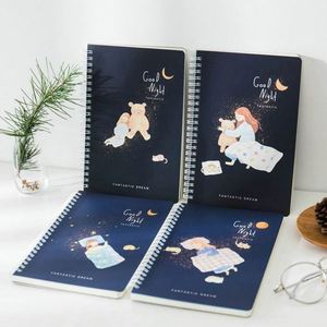 Nouveau cahier d'exercices pour étudiants 2024, couverture en papier, personnalisable, reliure spirale, impression, 40 feuilles A5 - Product Image 3