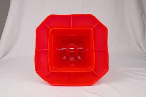 Cono de Tráfico de <span class=keywords><strong>PVC</strong></span> Portátil de 650 mm, Naranja Reflectante, Duradero, Antipresión, con Asa Superior de 26 Pulgadas para Fácil Transporte - Product Image 4
