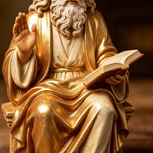 Statue de Dieu BZY avec taille personnalisable, idéale pour l'extérieur ou la table, une pièce en cuivre pour la décoration de la maison - Product Image 5