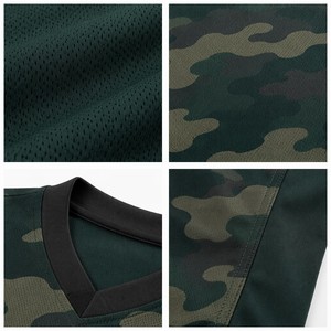Premium 2026 Emerald Forest Camo Patroon Voetbalshirt Set Custom Sublimatie Voetbaluniform Heren Team Trainingskleding OEM - Product Image 3