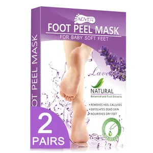 Aliver Foot Peel Mask Natural Exfoliating Foot Mask for Foot Skin Care 2 Pack