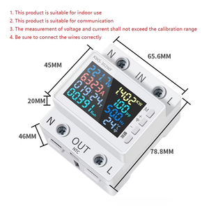 Kỹ thuật số đ<span class=keywords><strong>a</strong></span> chức năng điện áp và hiện tại mét 170-300V/63A đ<span class=keywords><strong>a</strong></span> chức năng đường sắt Điện áp mét - Product Image 2