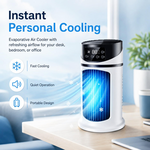 Mini climatiseur portable, ventilateur de refroidissement à eau, climatiseur à eau pour le bureau, la maison, climatiseur d'air - Product Image 5
