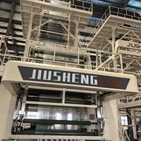 Ligne de production de films soufflés à haute barrière par co-extrusion à 7 couches Wuhan Jiusheng pour l'emballage alimentaire, machines industrielles avec boîte de vitesses