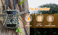 Cámara de Vida Silvestre 4G, 24MP, Video 1080P, Ubicación GPS, Disparador de Movimiento de 0.2s-0.4s, Cámara de Caza Impermeable IP66 con Gestión por Aplicación