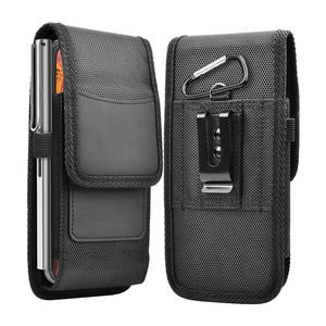 Funda Universal de Cuero para Cinturón con Clip, <span class=keywords><strong>Bolsa</strong></span> para Tarjetas de Identificación, Porta Teléfono para iPhone, Samsung, VIVO - Product Image 1