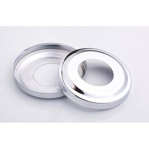 Plaque de fixation ronde en acier inoxydable chromé pour échelle de piscine Swimcare, lot de 2, diamètre extérieur 4 po, diamètre intérieur 3,88 po, épaisseur 1,91 po, résistant à la corrosion - Product Image 2