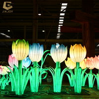 Linterna de flores de tulipán de: decoración de festivales chinos para fiestas de Navidad, San Valentín y jardín