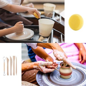 LISI 24pcs Set d'outils de modelage d'argile polymère sèche à l'air <span class=keywords><strong>Kit</strong></span> de peinture sur roche pour <span class=keywords><strong>poterie</strong></span> Sculpture Art Supplies - Product Image 2
