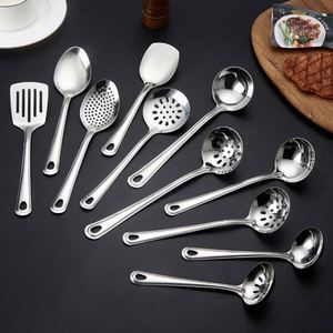 Factory High Quality Stainless Steel <b>Kitchen</b> Utensils Set Popular Wholesale Cooking Ladle <b>Tools</b> Metal <b>Gadgets</b> - Product Image 5