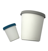GreenEarth Conteneur de glace en silicone portable et écologique, contenant étanche pour le stockage des pintes, seau à usage alimentaire