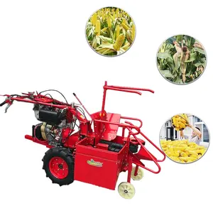 Hot Sale Powerful 12HP Maize Corn Reaper Machine Harvesting Harvester