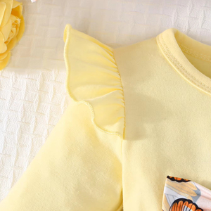 Conjuntos Casuales de Dos Piezas para Niñas, Otoño-Primavera, Estampado de Camuflaje, Pantalones de Lona de Spandex/Poliéster, Traje para Bebés y Niñas, Uso Diario - Product Image 4